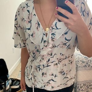 Sienna Sky Tie Waist Floral Top